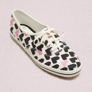 Keds Kate Spade Champion sneakers with Heart Pattern - Black, Pink, Cream